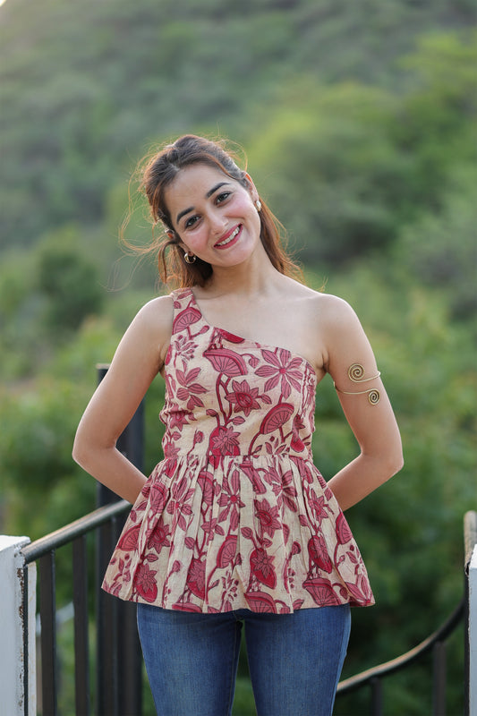 Mrinal One Shoulder Top