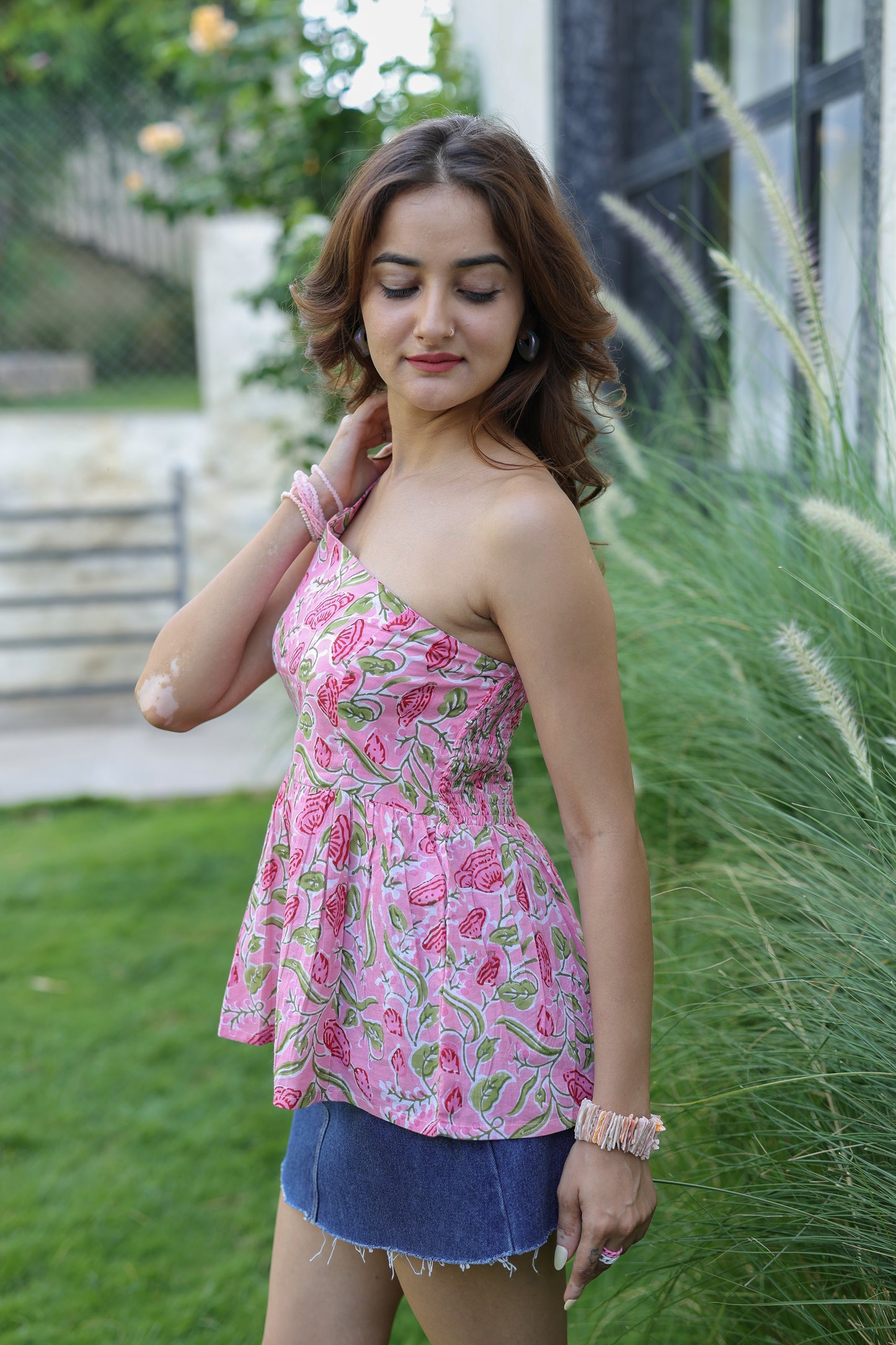 Gulnaar One Shoulder Top