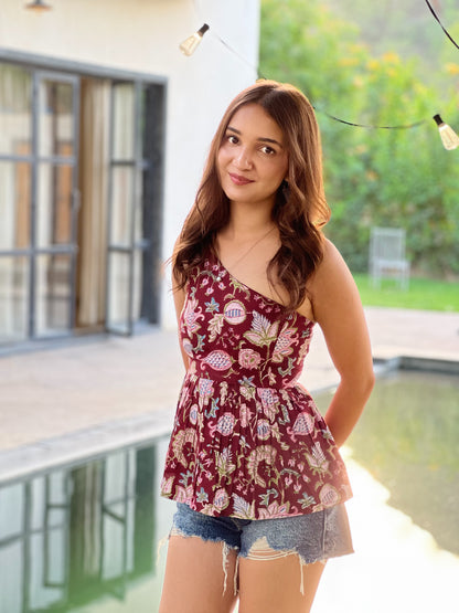 Anara One Shoulder Top