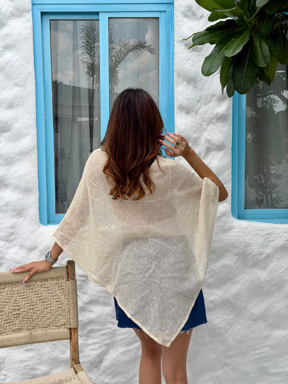 Aira cover up top - off white