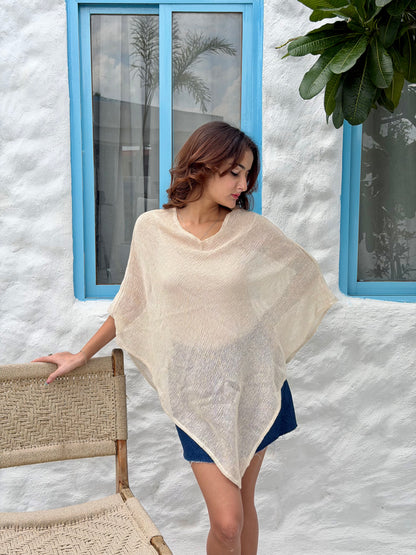 Aira cover up top - off white