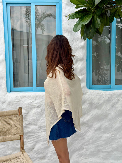 Aira cover up top - off white