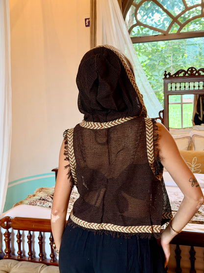 Aira hooded jacket - brown